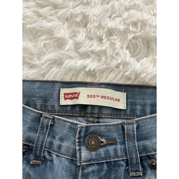 Levi’s 505 Regular Kids Sz. 14 Slight Flare Jeans. Great Pair & Condition - Picture 6 of 11